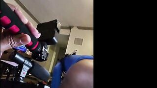 Meta glasses view of Overweight Tuesday festivities in DarkChocolateBarbie's world