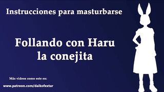 JOI manga con Haru de Beastars. Con voz española. Yiff.