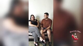 My stepson's ally came back to give me collagen in my wet breasts