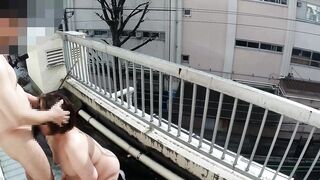 【オフパコ】【人生終了】ベランダでめっちゃ締まりのいい人間オナホールと撮ったハメ撮り【フェラ】(撮影日：2025/12/twenty one)【2025-No79】カメラC