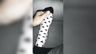 Carnal nylon foot massage POV - slow and relaxing close up