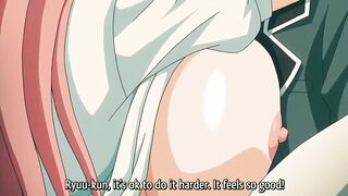 Redheaded Cutie with Giant Titties Likes to Drink Cum and Have Orgasms