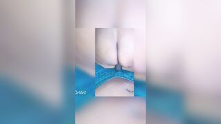 Large Bouncy Booty Backshots On The Daybed