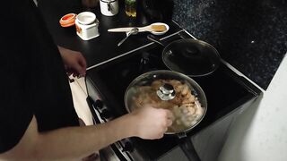 Креветки и коктейль