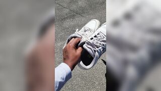 SLOW LICK, DEEPTHROAT, SWEAT-SLICKED SOLES BELOW PUBLIC GAZE