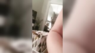 After shower vagina and booty play