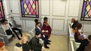 Black screwed in church for easter sunday