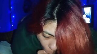 Mamandosela a mi novio. Terminamos Follando