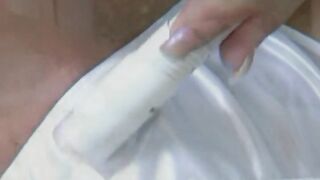 Redhead teen would like to masturbate alone but her spouse desires to bang her