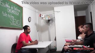 Sex lesson with hot students.
