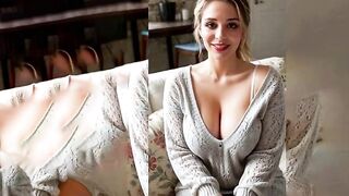 Pretty Blond - HOT Playboy with Large Titties (AI Generated) not a real person