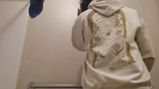 Gothic femboy rides toys