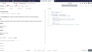 Single Number Code With Me LIVE - Leetcode Elementary
