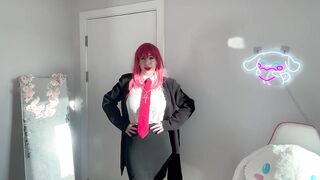 WHITE LATEX MAKIMA NUN Cosplay