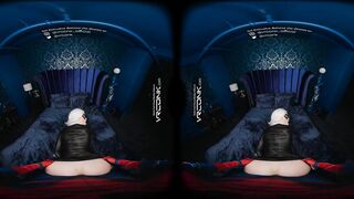 VR Conk: Supple Ebony Cat Deeply Sucks Spider-dude's Massive Weenie in Cosplay Parody - VR Porn