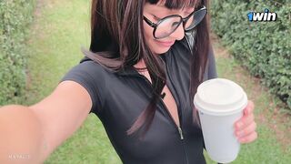 A Day With Mayalis. Choosing Underware and Yoga Panties. Met and Banged a Fan