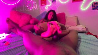 Footjob and Anal sex with a tattooed lalin girl