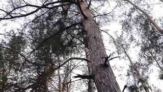 After I voided urine in the forest, my girlfriend licked my remaining pee off her twat - IkaSmokS