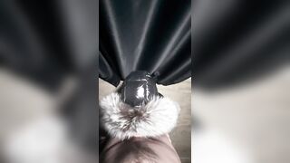 Oral sex in yiff hooded WeLoveFurs puffer jacket