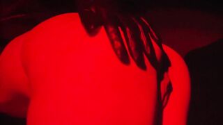 Ghostface beauty caught u off guard: leather boots, leather jacket, leather gloves asmr, cunt play, ghost face cosplay