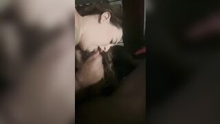 BBC being sucked by hawt big beautiful woman Latin babe mother I'd like to fuck