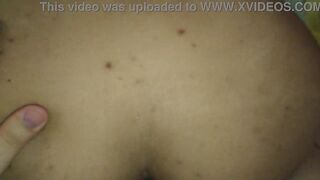 Reverse cowgirl in motel