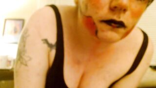Painted Slut Eats Aphrodesiac Then Ruins Its Makeup-Unedited