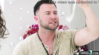 Nasty brunette hair mother I'd like to fuck drilled roughly in front of her spouse