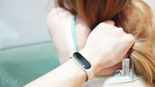 I banged my girlfriend on my in-laws bed and finished in her throat - amateur POV
