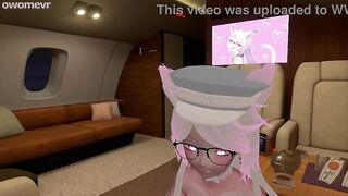 Slutty Flight Attendant is a FREE USE Whore u can bang - POV VRchat ERP