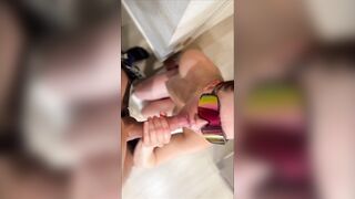 Blow job with juicy dirty finish and unfathomable eye contact