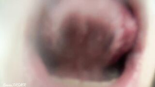 ASMR - Actual ????Lens Licking????, Kisses, Tongue Sounds, Throat Sounds EmmaTASMR