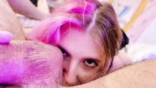Succubus Tattoo Curse Makes Russian Angel Insanely Slutty - Blow job, Butt Licking & Cowgirl Ride in Ebony Costume!