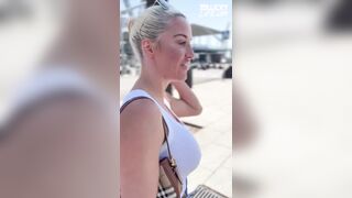 Encounter The Pretty Golden-haired Sienna Day In Barcelona