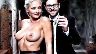 AI generated - The mother i'd like to fuck likes to have her breasts spanked and her teats pulled, and likewise her butt-ramming