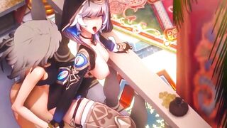 Honkai Star Rail – Stelle’s Shemale hentai Craving Unleashed on Cipher - Oral-sex & Sex Scene - CG Anime Sex Animation