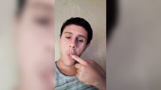 Homosexual sucking thumb heheh