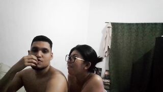 A Colombian Latin American pair playing a Q&A game in advance of sex