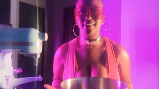 MASSIVE Jugs in the Kitchen - Cum Make Butter