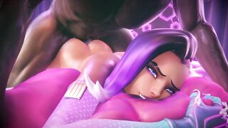 Sombra Gets Totally Plowed By BBC~ {Overwatch Manga Animation}