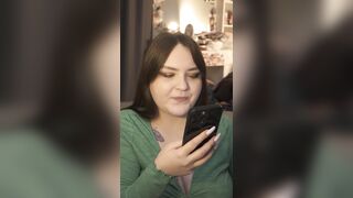 SH The story of her sex surprise - a double thong-on for him
