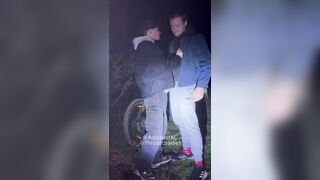 blow job in forest after darksome deepthroat cumeating