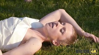 BRIDE4K. Czech kinky wedding sex with dogging and shy bride with wonderful natural breasts