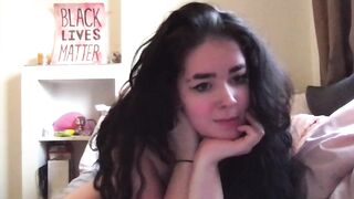 JOI: Breasty teen rubbing moist snatch and giving wank instructions
