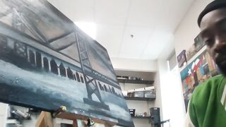 Museum piece in the making Pt1 this is on the wall with divinci, freda, picasso, van gogh etc