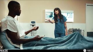 Interracial Bbc Anal Creampie - Brunette hair Nurse Chanel Camryn Freeze Drilled & Swallowing Cum