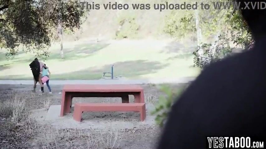 Lustful homeless man watches small hot Lalin girl mother I'd like to fuck devour her lovers large ebony weenie 