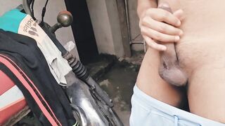 Pakinoon Got Concupiscent On Rainy Season, Masturbate With Biggest Groan On An Open Area And Quickly Finished Cum In The Fear Of Getting Caught Red Handed