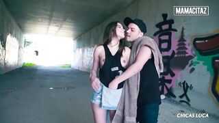 Wild Outdoor Sex with Russian Teen Evelina Darling and Her Boyfriend - MAMACITAZ