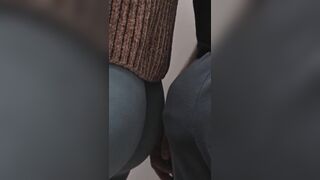 Filthy Stranger Rub His Penis On Random Angel's Booty In Subway Educate and fill her Tights With CUM